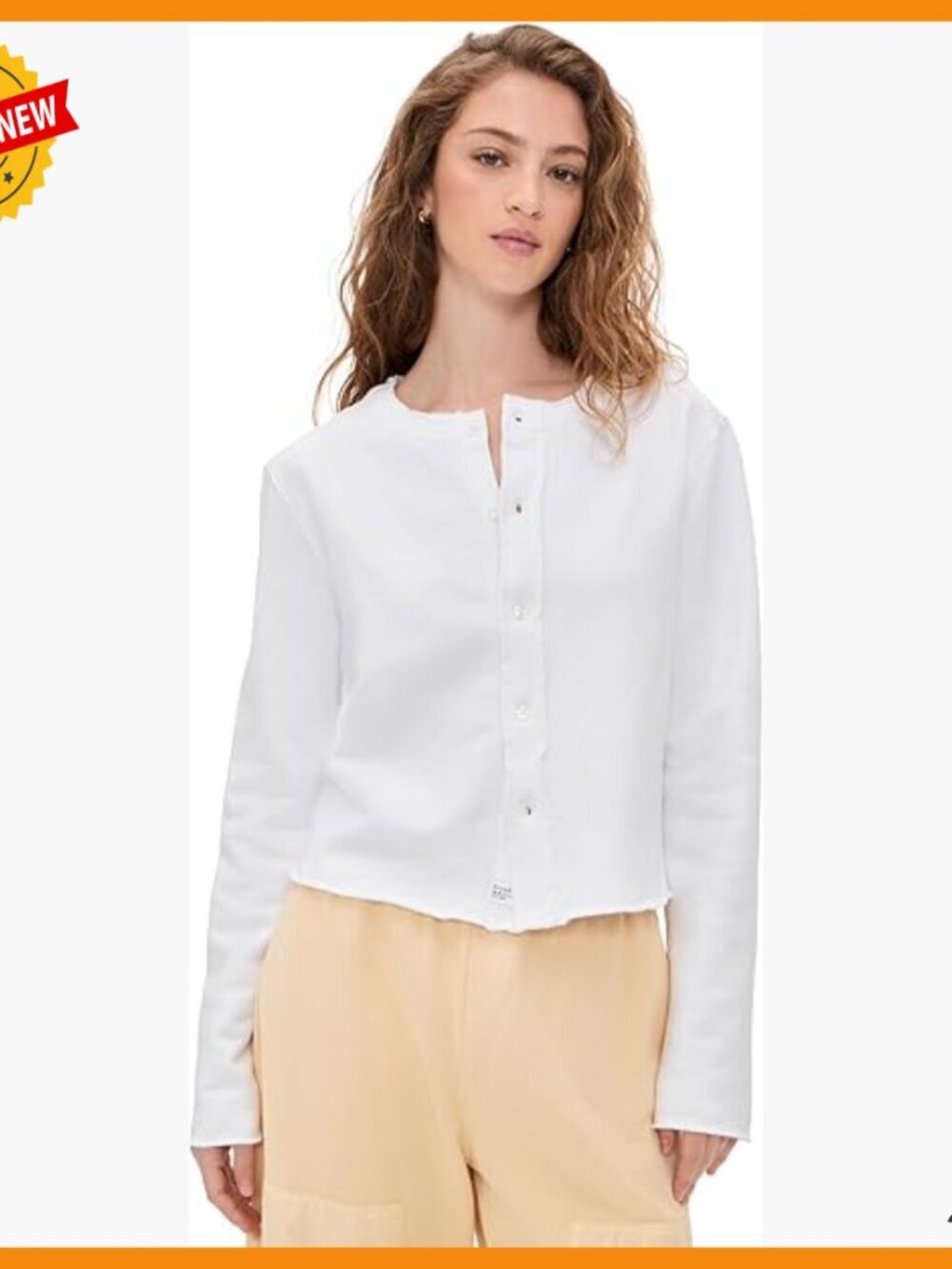 Lightweight Stretch Terry Cardigan, Perfect Layering Piece